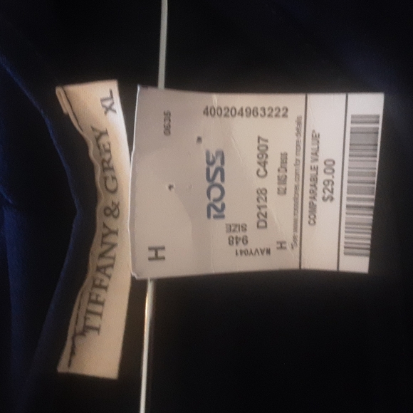 Nwt Tiffany & Grey Back Buckle Detail Dress Sz XL - Picture 9 of 10